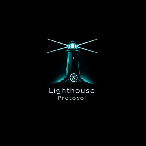 Lighthouse signal icon.